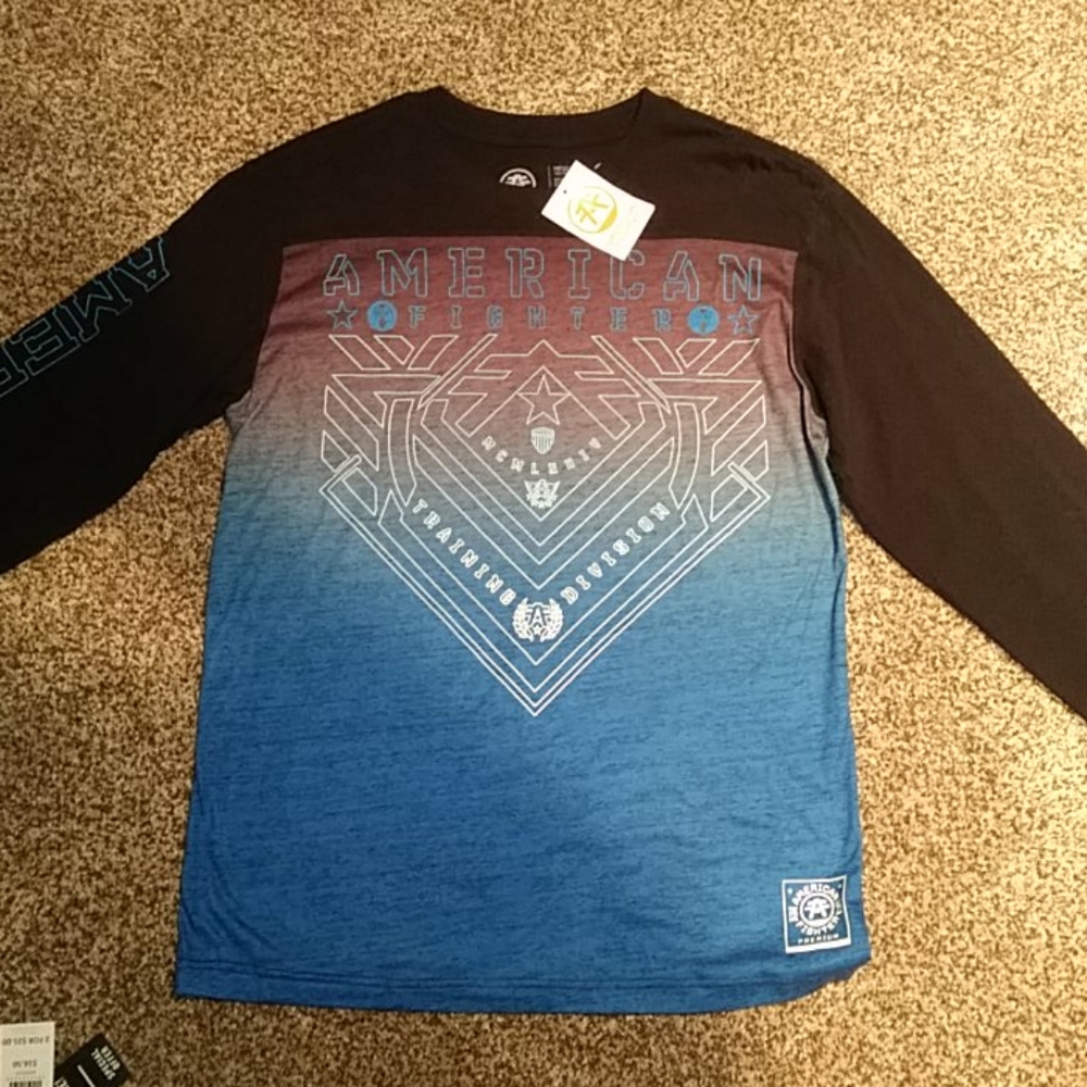 Mens long sleeve American Fighter shirt